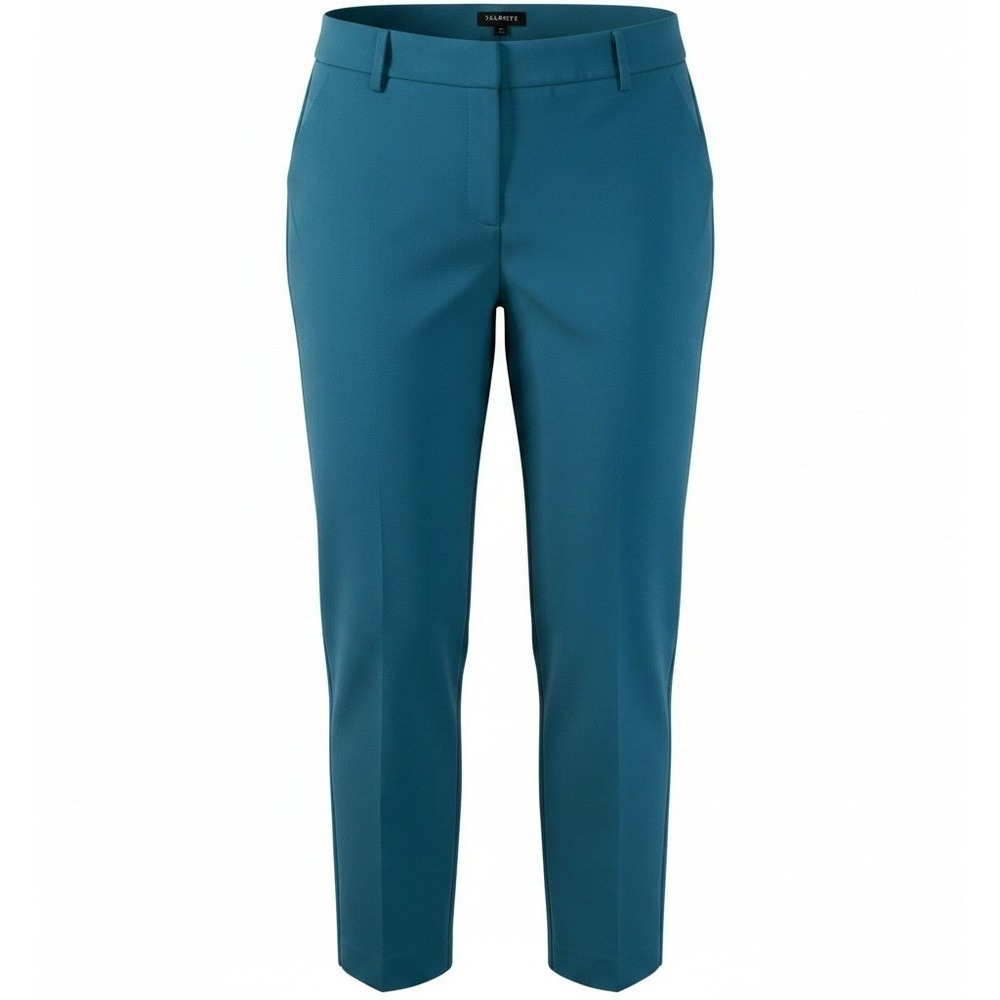 Talbots Hampshire Curvy Ankle Pants Teal Women's Size 20 Chic Meets Comfort - Picture 2 of 11